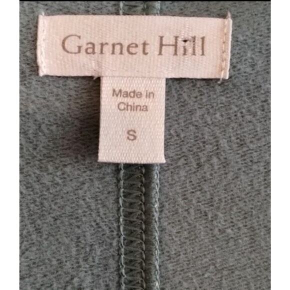 Garnet Hill NEW Green 3/4 Dolman Sleeve French Terry Kimono Relaxed Cardigan S - Picture 3 of 16